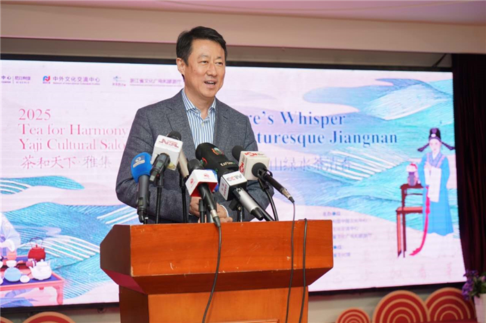 中国驻尼日利亚大使于敦海致辞。尼日利亚中国文化中心供图