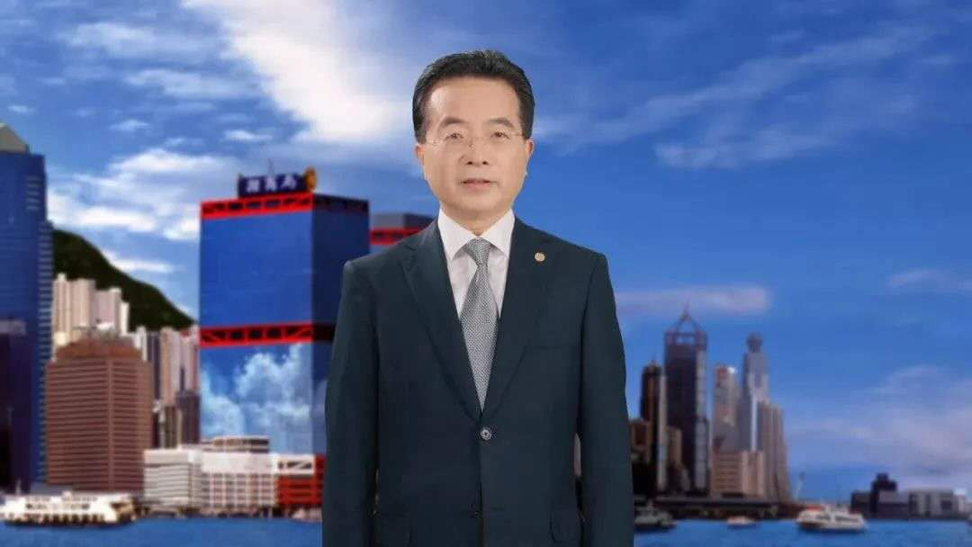 招商局集团董事长缪建民视频致辞。招商局供图