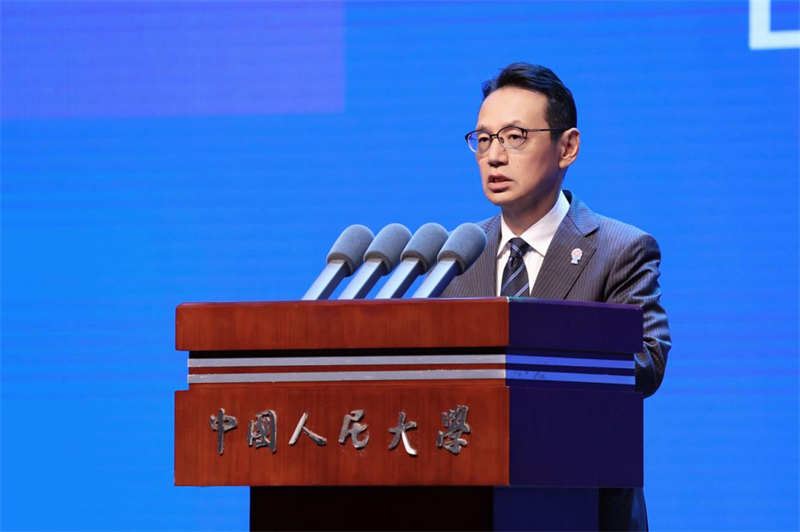 日本驻华大使金杉宪治致辞（主办方供图）