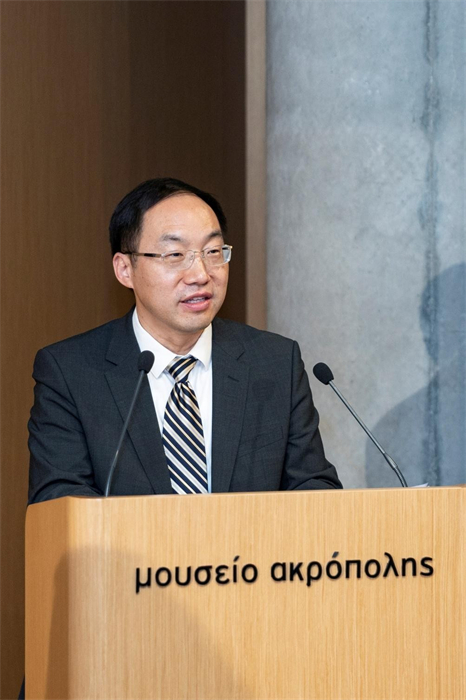 中国外文局副局长于运全作开幕致辞。主办方供图