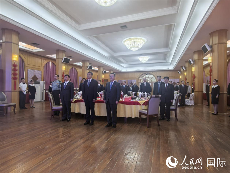 当地时间6月17日，中国驻朝鲜使馆举办庆祝首个“文明对话国际日”招待会。图为招待会现场。人民网记者 刘融摄