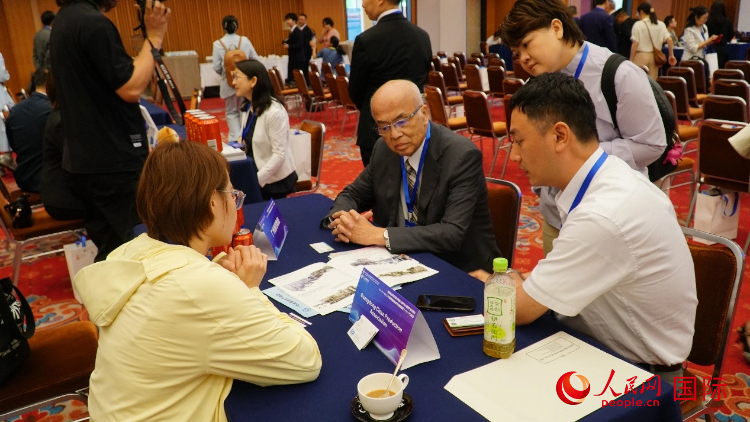 中日企业交流。人民网 蒋晓辰摄