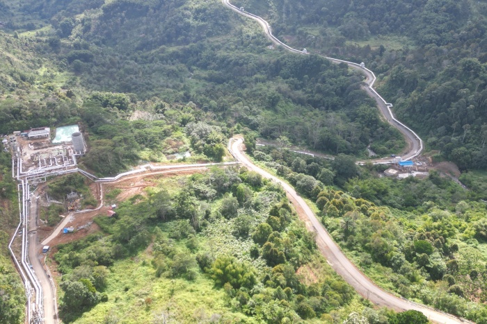 部分井区管线俯瞰。山东电建三公司供图