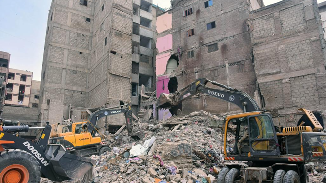 巴基斯坦一楼房倒塌致至少17人死亡
