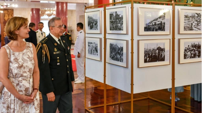 纪念抗战胜利80周年图片展在莫斯科举办
