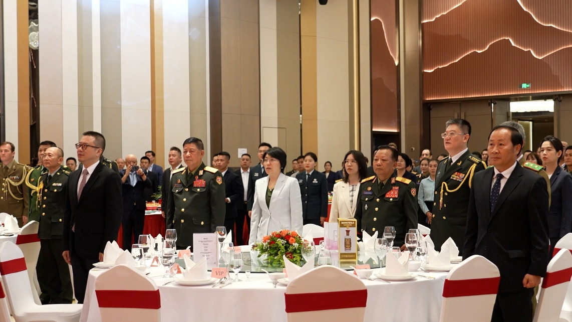 招待会现场。中国驻老挝大使馆供图