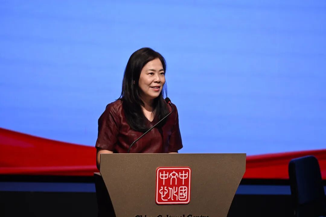 中国银行新加坡分行行长史炜在活动现场致辞。新加坡中国文化中心供图
