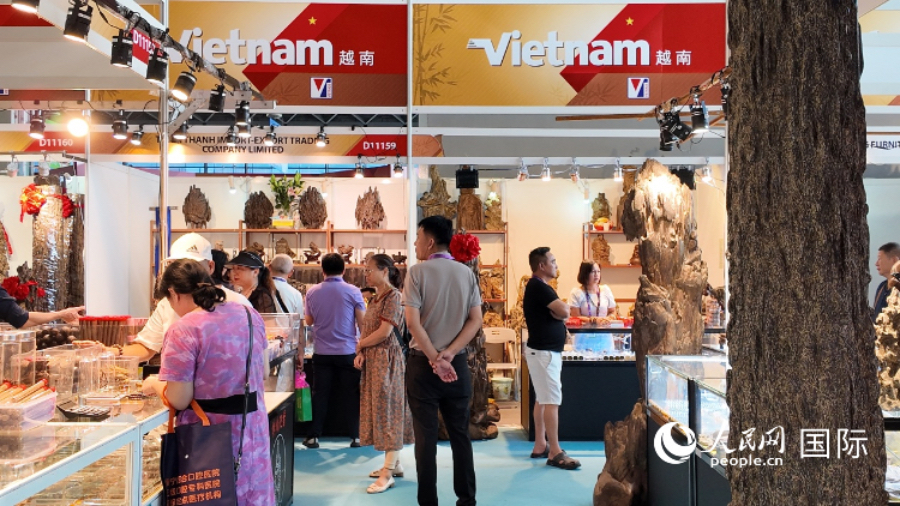 越南展区。人民网 张醴泉摄