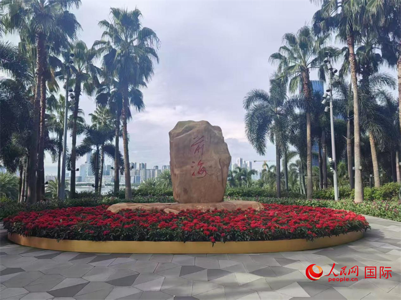 前海石公园中的“前海石”。 人民网 徐靖雯摄