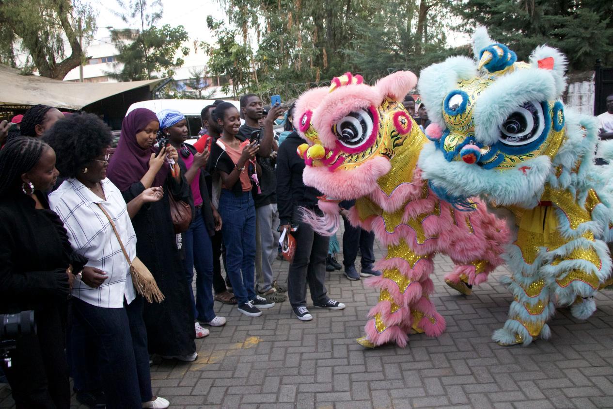 暖场活动现场。内罗毕大学孔子学院供图