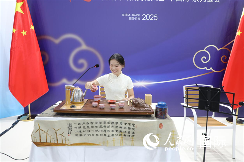 边会开始前，举办了以“电亮世界，乐动心弦”为主题的文化体验活动。 人民网记者 陈一鸣摄