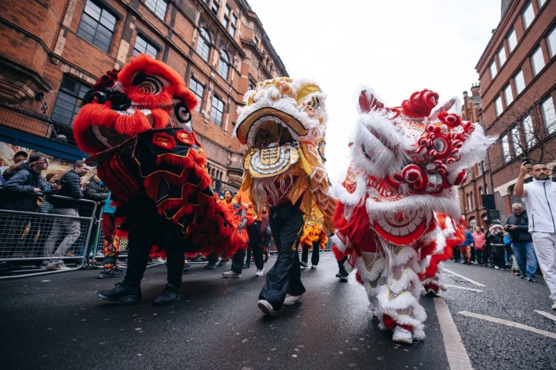 组图：伦敦特拉法加广场举行“四海同春”新春庆典