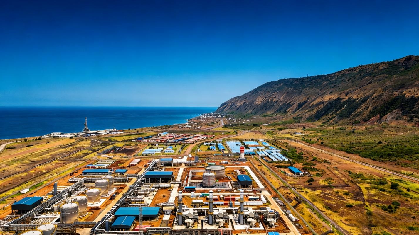 中国海油乌干达翠鸟油田开发项目现场。中国海油供图