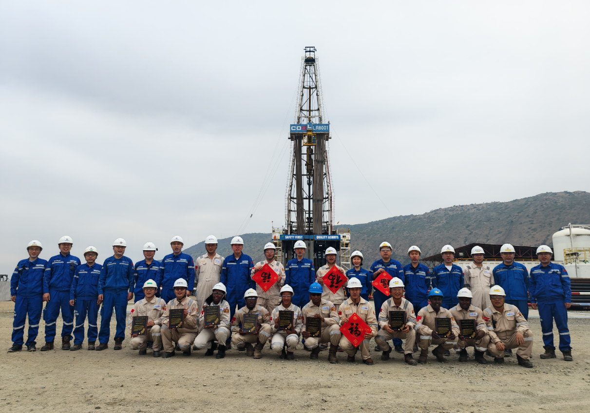 翠鸟油田开发项目现场喜迎新春佳节。中国海油供图