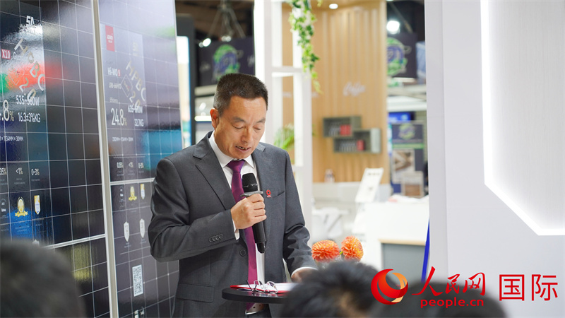 钱贤平发言。 人民网 张茜摄