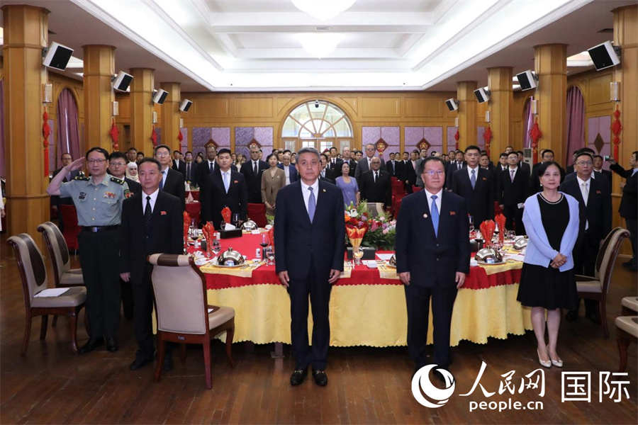 6月17日，中国驻朝鲜使馆举办庆祝“文明对话国际日”招待会。 人民网记者 刘融摄