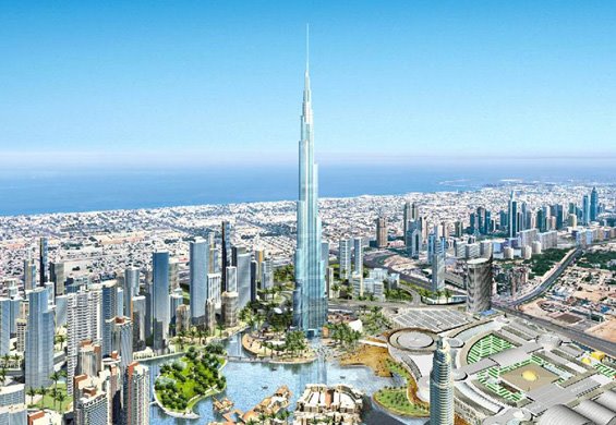 三天加一层 迪拜抓紧建设世界第一高楼