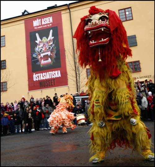 瑞典:中国人与老外一起过春节 (4)