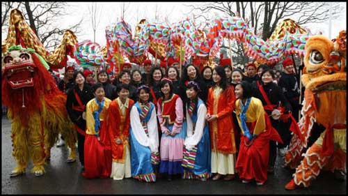 瑞典:中国人与老外一起过春节