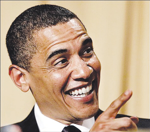 出席白宫年度记者宴会 奥巴马扮演 首席幽默官