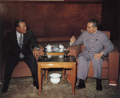 组图:1972年日本首相田中角荣访华