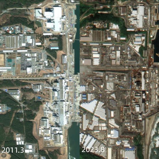 日本核污染水排海民众忍无可忍 卫星图对比显示福岛核电站储存巨量核污染水JBO竞博(图2)