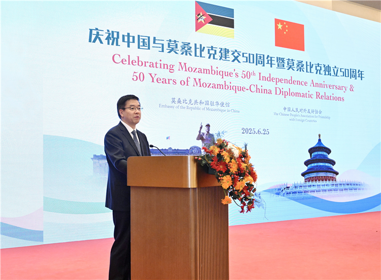 中国人民对外友好协会副会长卢向东致辞。中国人民对外友好协会供图