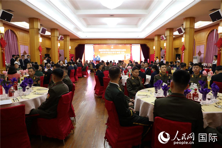 当地时间7月22日，中国驻朝鲜使馆举行庆祝中国人民解放军建军98周年招待会。人民网记者 刘融摄