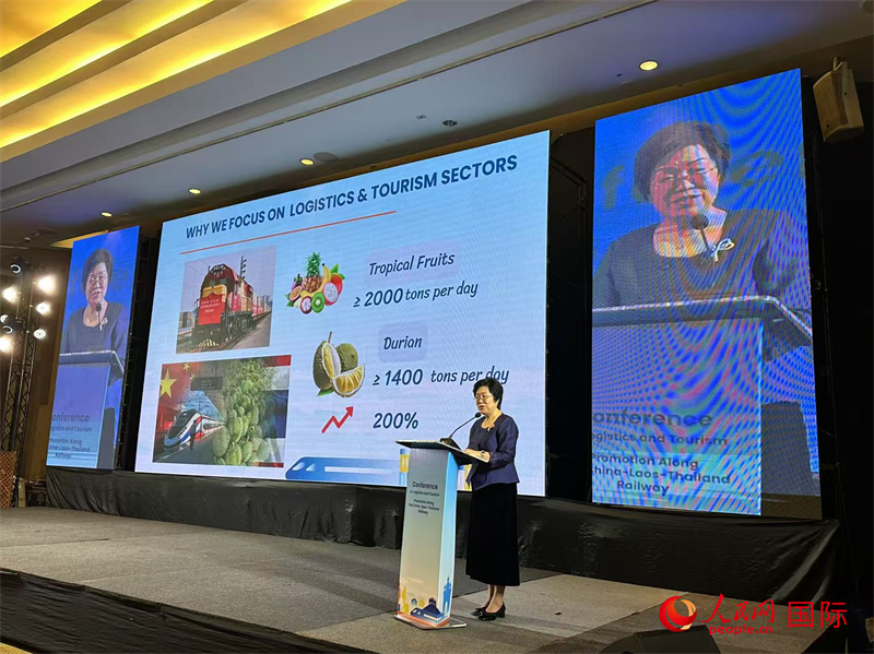 中国驻孔敬总领事刘红梅发表致辞。人民网记者 孙广勇摄