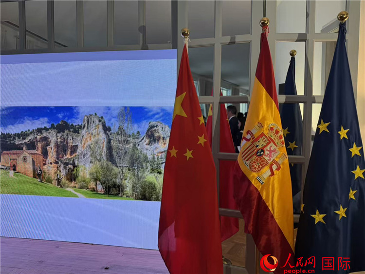 西班牙驻华大使馆内部。人民网记者 赵健摄