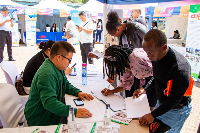 招聘会现场。内罗毕大学孔子学院供图