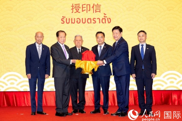 就职典礼现场举行授印信仪式。实习生奚之淼摄