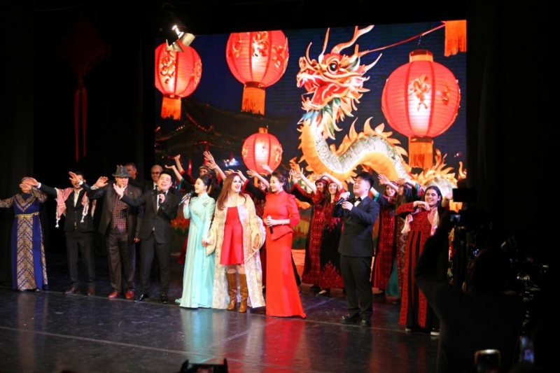 中约青年歌会开启2026约旦“欢乐春节”系列活动,纳达尔·达乌德摄