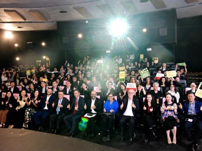 当地电影界人士、华侨华人代表、孔子学院师生代表、相关企业代表、中国留学生以及中巴媒体代表等200余人出席开幕式。林春茵摄