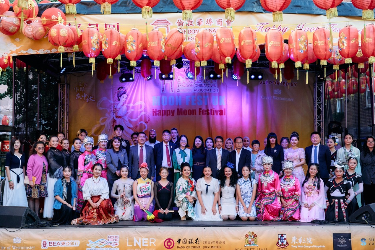 2026年伦敦中秋庆典活动现场。杨浩鹏摄