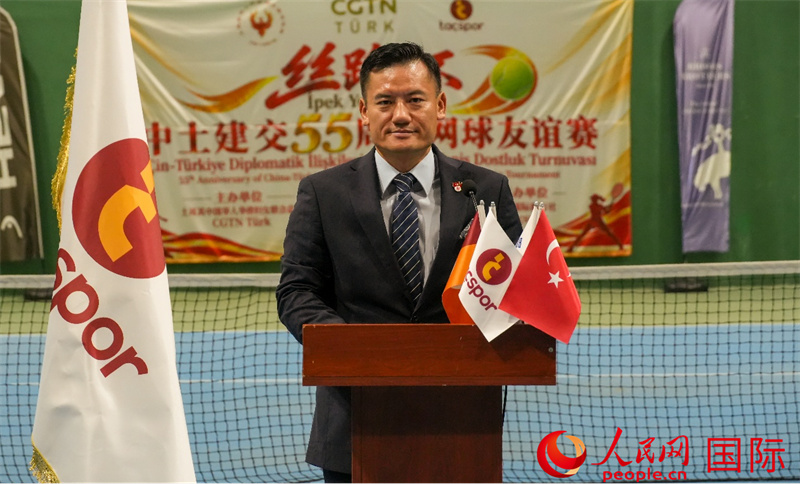 尚健致辞。人民网记者 李明摄