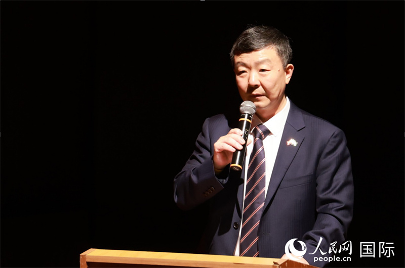 国网巴控公司董事长孙涛在活动上致辞。人民网记者 时元皓摄