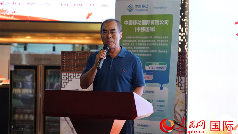 中国驻约翰内斯堡总领事潘庆江发表致辞。人民网 刘畅摄