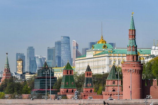 这是4月21日在俄罗斯首都莫斯科拍摄的克里姆林宫。新华社记者 曹阳 摄