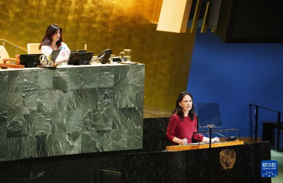 　　9月29日，在位于纽约的联合国总部，第80届联大主席贝尔伯克在发表联合国大会一般性辩论闭幕致辞。新华社记者吴晓凌摄