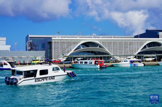 　　这是10月4日拍摄的马尔代夫维拉纳国际机场新航站楼外景。新华社记者 伍岳 摄