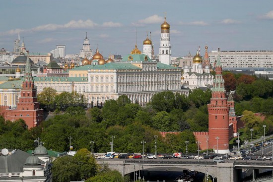 这是4月24日在俄罗斯莫斯科拍摄的克里姆林宫。新华社发(亚历山大摄)