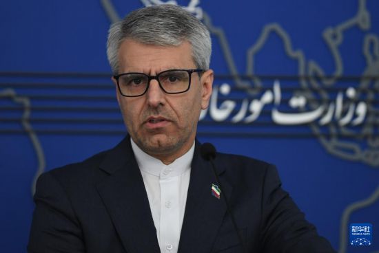 　　2月10日，伊朗外交部发言人巴加埃在首都德黑兰出席新闻发布会。新华社记者 沙达提 摄